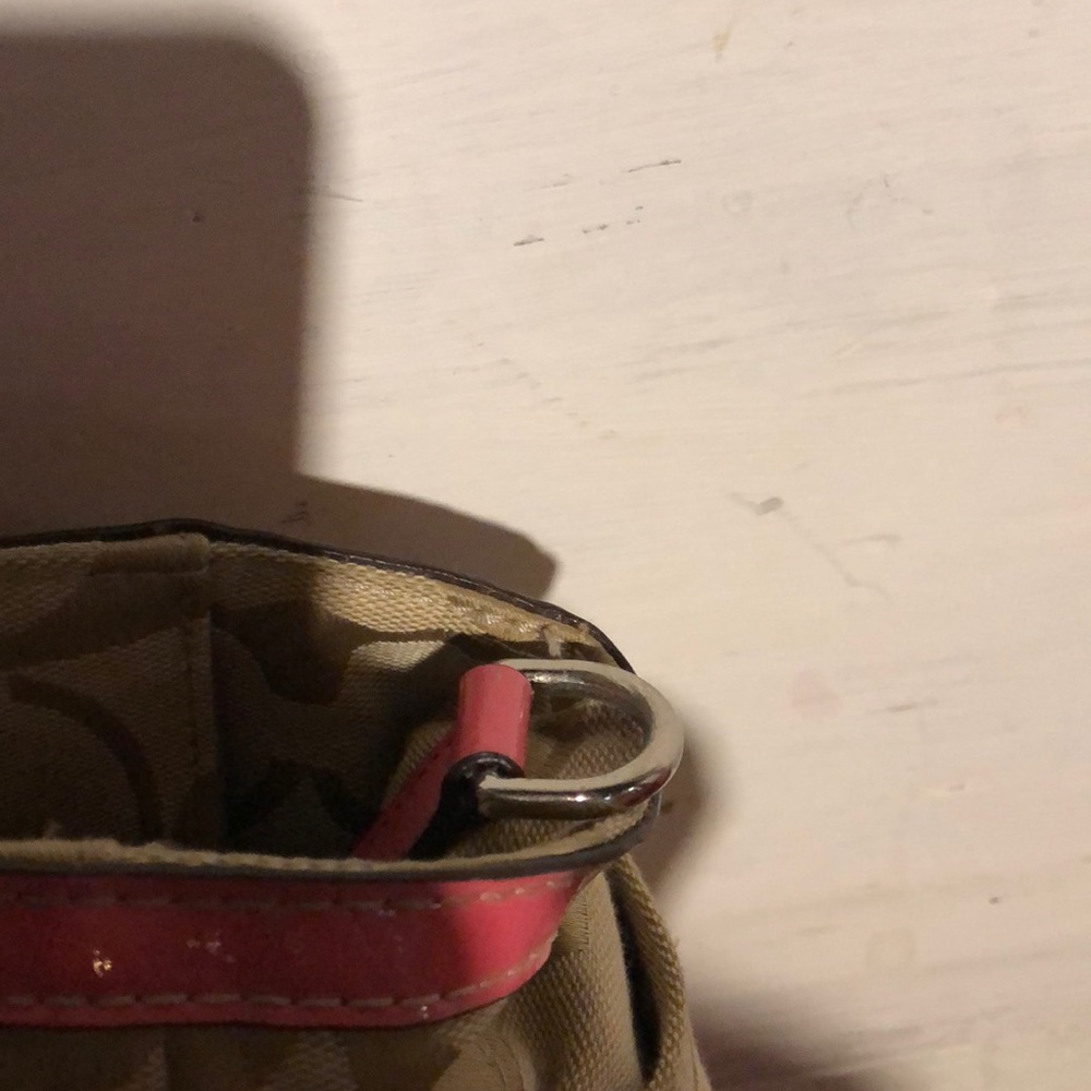 Coach pink tan baby diaper bag - Picture 3 of 6